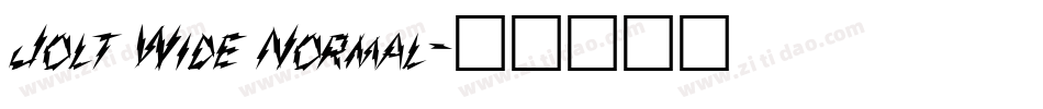 Jolt Wide Normal字体转换